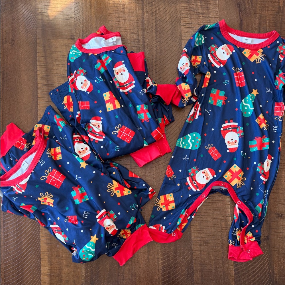 Family Matching Santa Pajamas